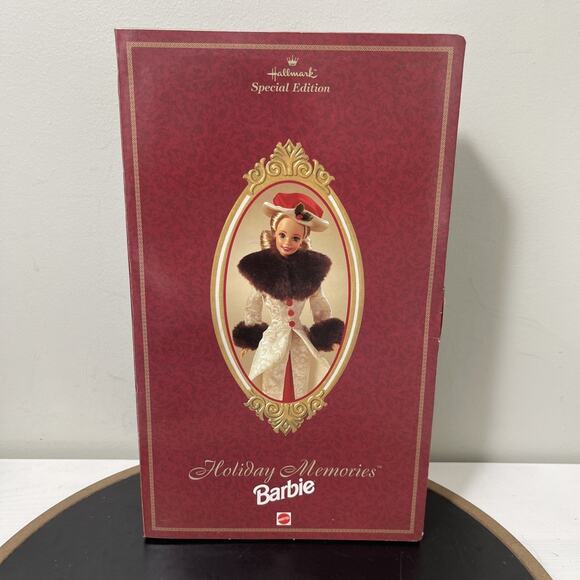 VTG Barbie Christmas Hallmark Holiday Memories Special Edition 1995 Doll Mattel - Picture 2 of 9
